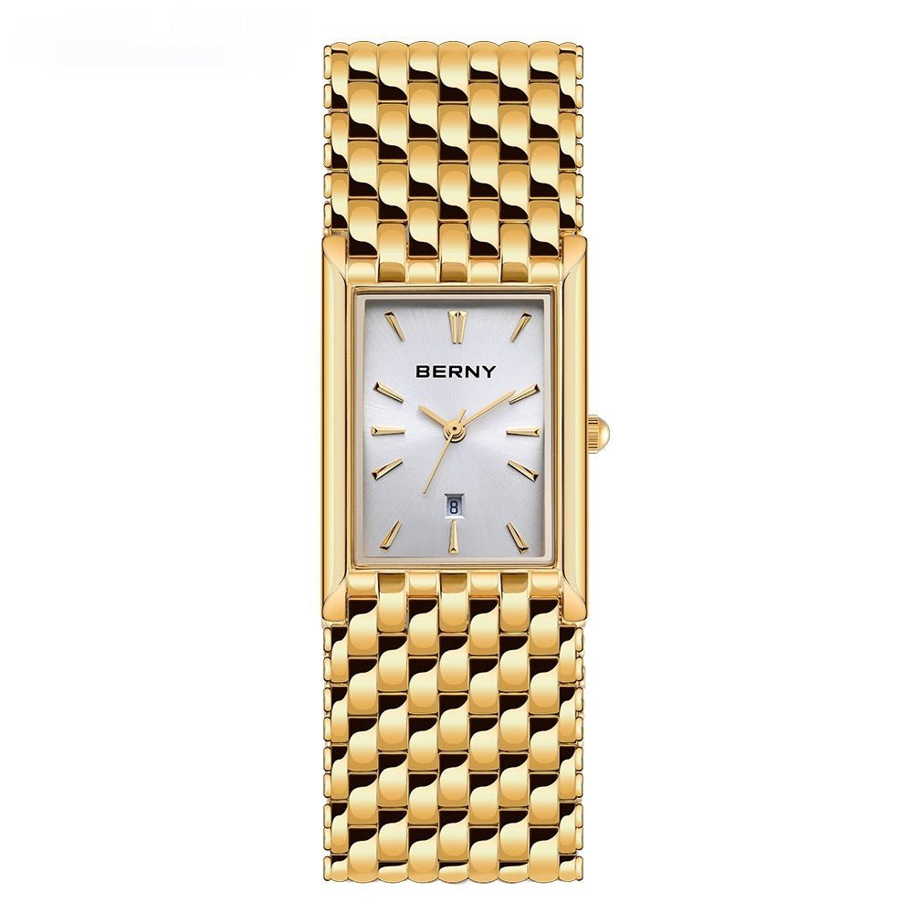Ultra-Thin Gold Quartz Watch - LaVoggue