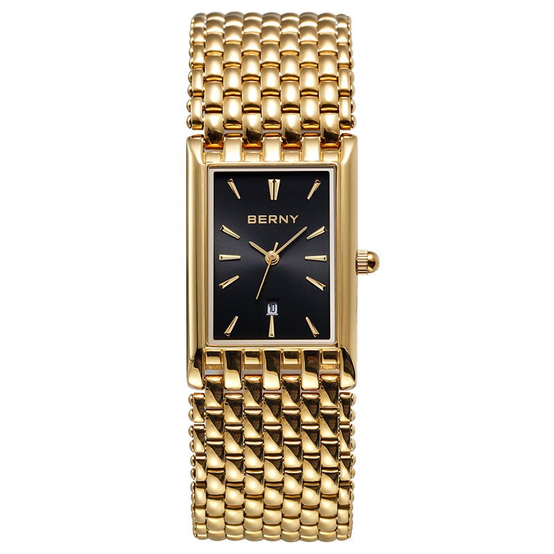 Ultra-Thin Gold Quartz Watch - LaVoggue