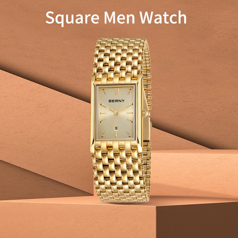 Ultra-Thin Gold Quartz Watch - LaVoggue