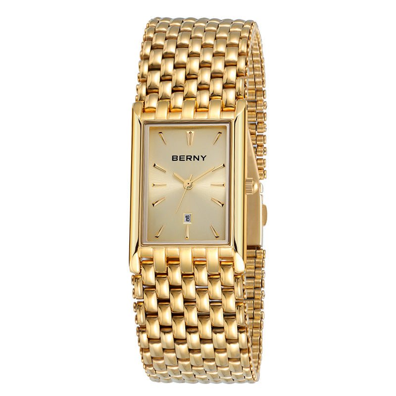 Ultra-Thin Gold Quartz Watch - LaVoggue