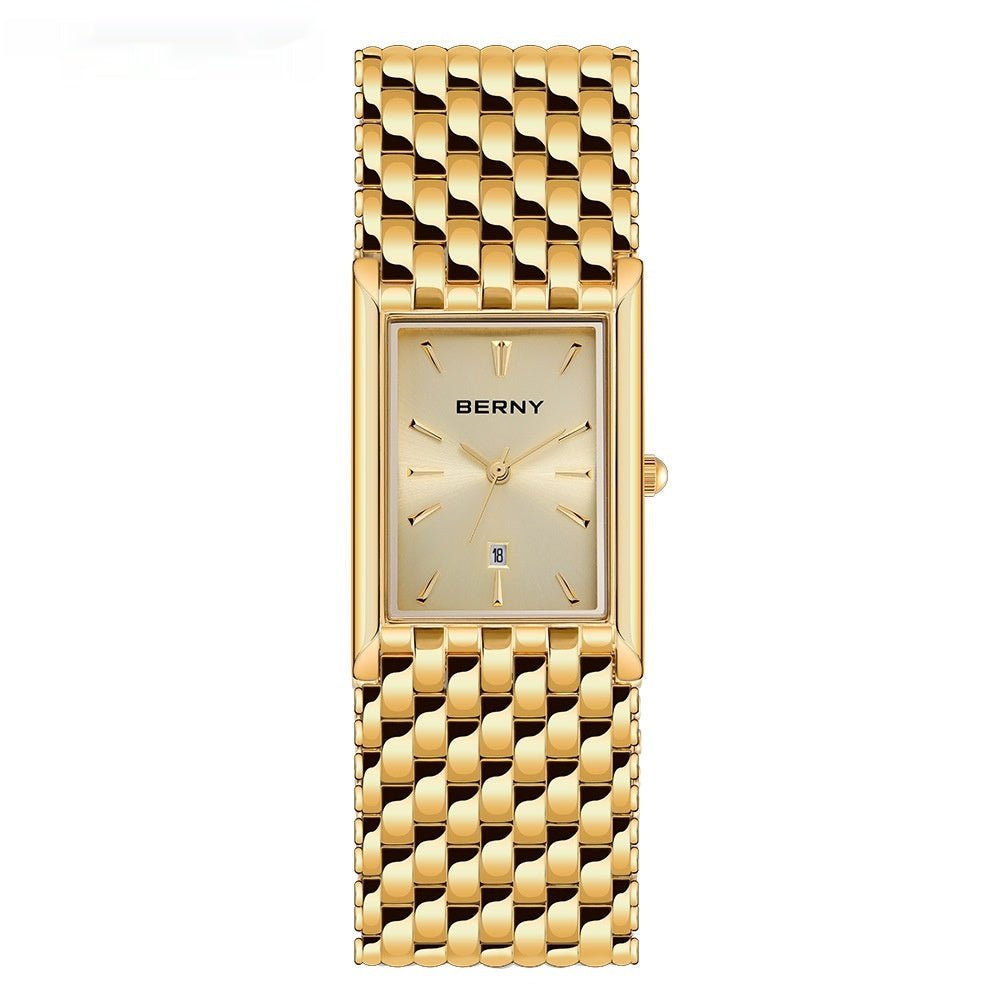 Ultra-Thin Gold Quartz Watch - LaVoggue