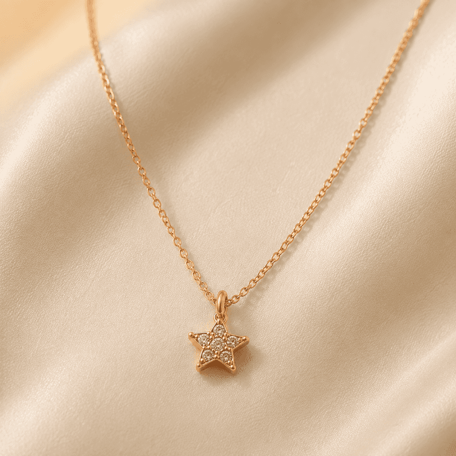 Céleste Rose Star Necklace 1