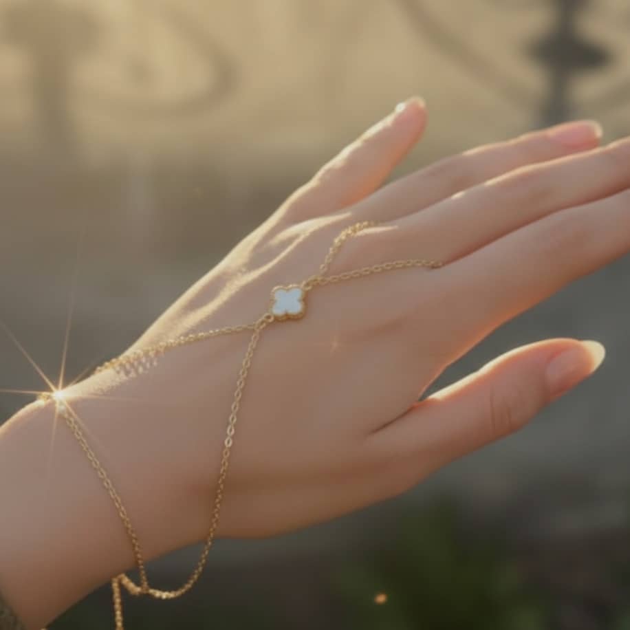 Lumière Clover Hand Chain 2