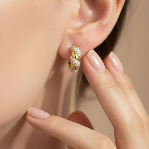 ÉLORA Chain Ring Earrings