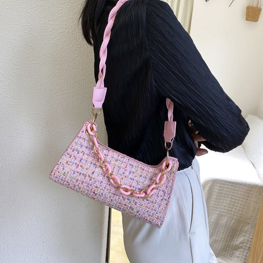 Woven Underarm Bag - LaVoggue