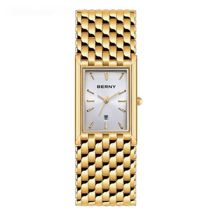 Ultra-Thin Gold Quartz Watch - LaVoggue