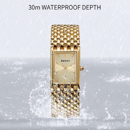 Ultra-Thin Gold Quartz Watch - LaVoggue