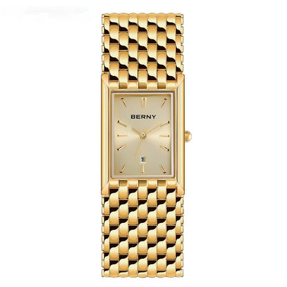 Ultra-Thin Gold Quartz Watch - LaVoggue