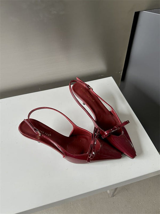 Elegant Summer Hollow Pointed High Heel Sandals - LaVoggue